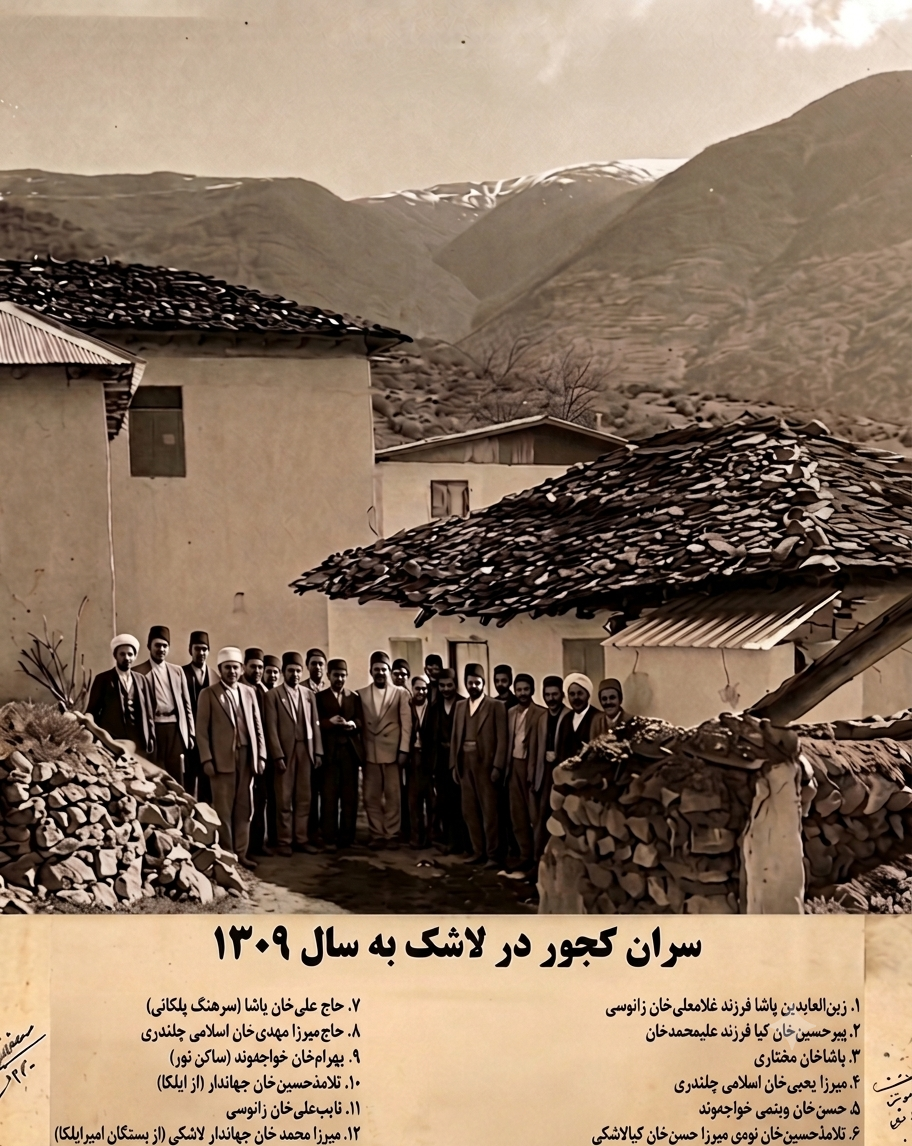 سران کجور در لاشک سال ۱۳۰۹